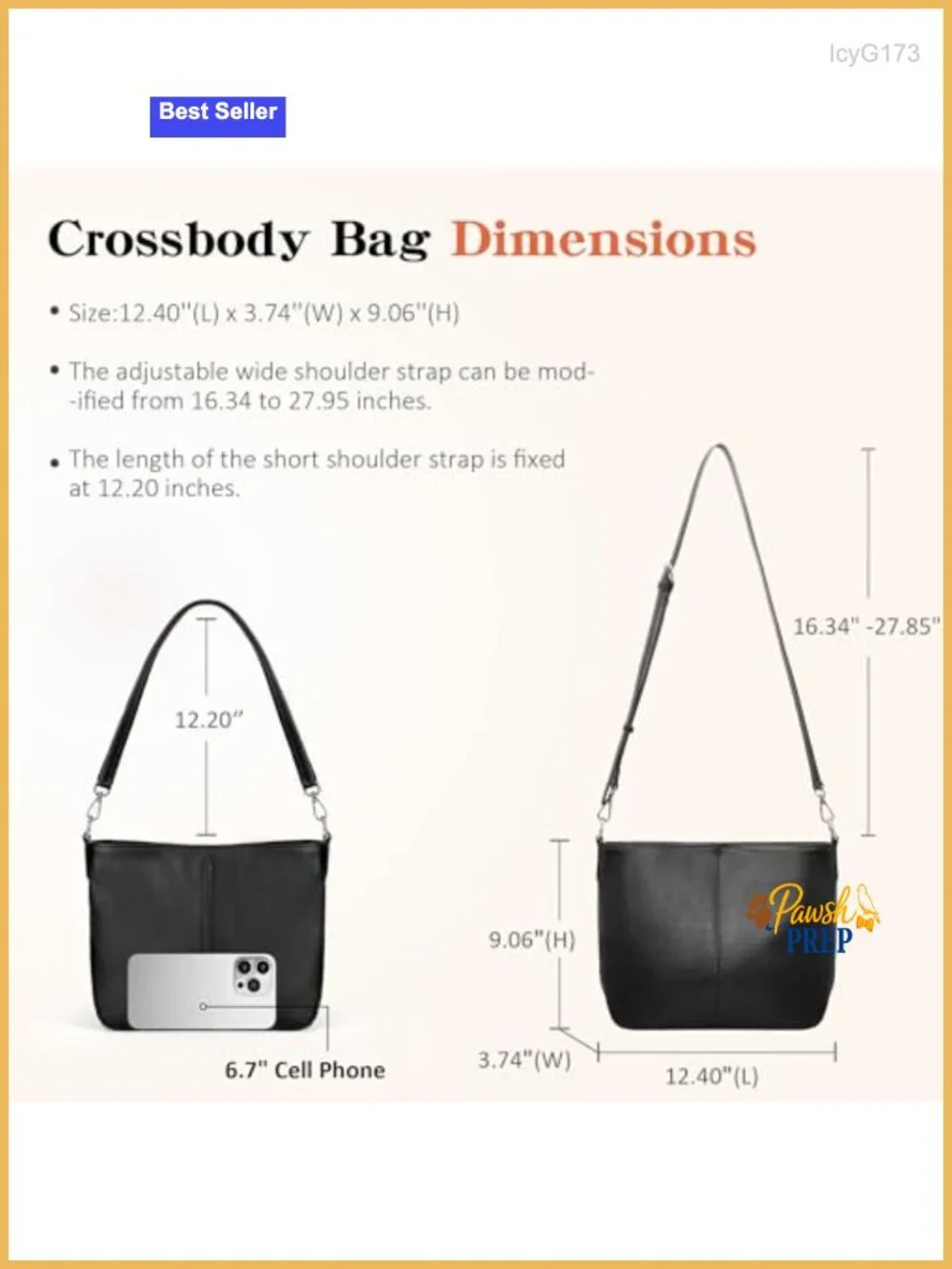 Genuine Leather Hobo Bag Women Crossbody Shoulder Purse with 2 Straps